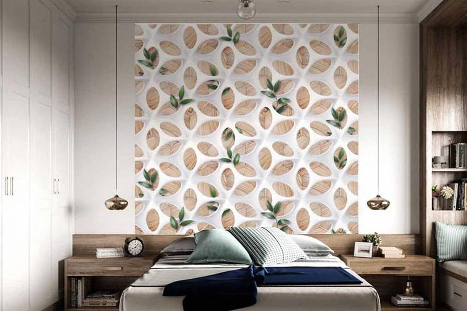 3d wallpaper wood design