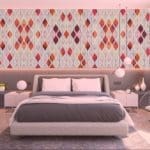 fabric damask wallpaper
