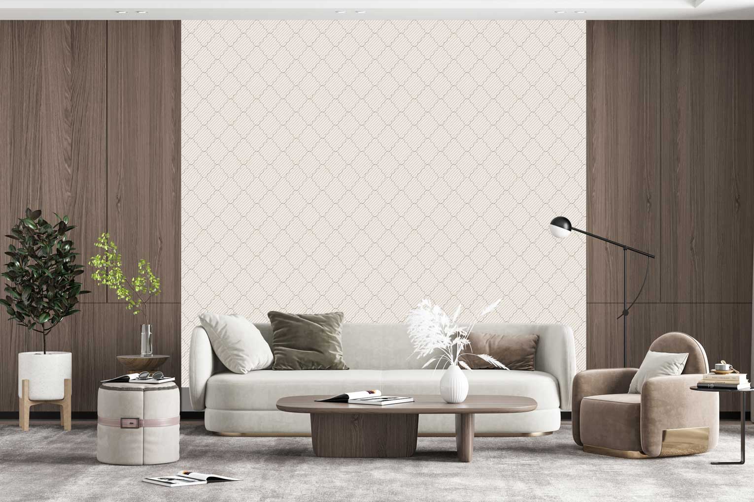 cream wallpaper design