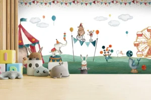 wallpaper installation for kids room