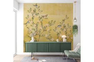 chinoiserie floral wallpaper